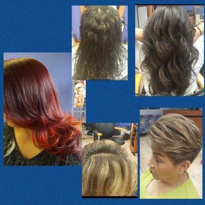 Color, cuts & textrure treatments