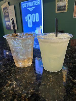 A whisky sour and a mighty fine margarita! April 2024