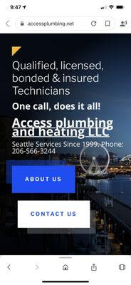 Access plumbing and heating