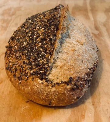 Pain de Campagne (Organic Sourdough with Organic Rye Flour and Organic Seeds)