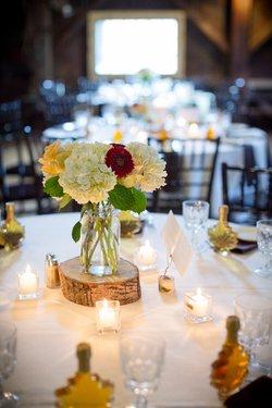 Centerpieces are included for wedding packages