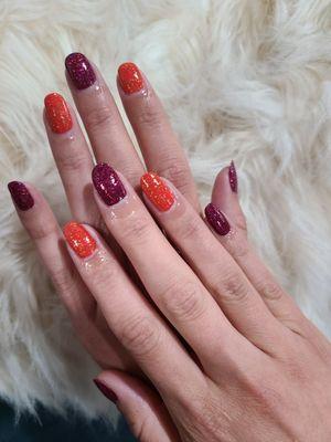 Manicure with Dazzle Dry