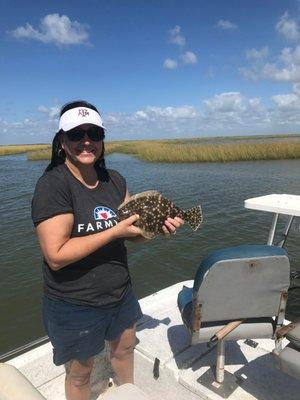 My first ever flounder catch.