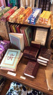 Handmade leather cover notebooks