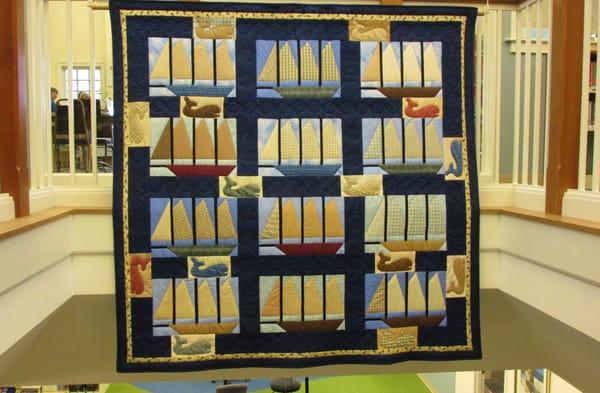 Nautical library quilt