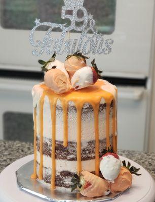 Tall carrot cake