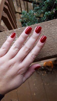 Shellac manicure by Jamie