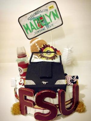 Florida State University/Mustang theme.  Handmade car.