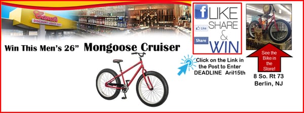 Enter our Facebook contest to win this Mongoose