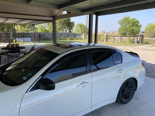 Tint from the outside of the car