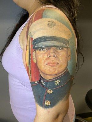 Healed marine color portrait by Rico Sandoval