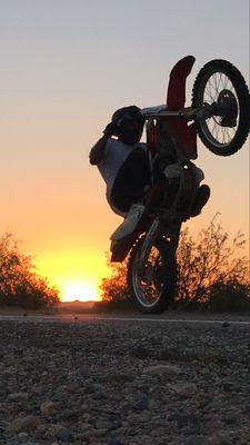 AZ Sunset Wheelie