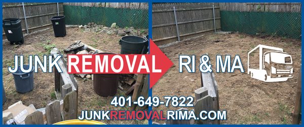 Yard clean up service performed in Lincoln. Rhode Island