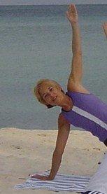 I love Pilates so much I do it on the beach in Aruba!