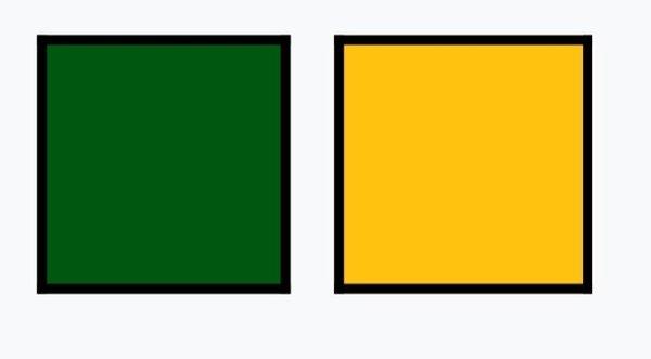 Green and Gold are the school colors.