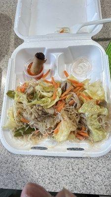 Pancit and lumpia