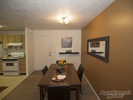 Spacious dining room