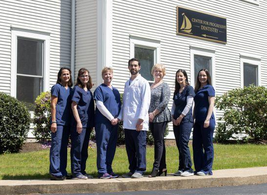 Our team, from left to right: Julie, Amy, Stevie, Dr. Scardella, Kathy, Keri, Bridget