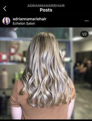 Highlights by Adrianna Instagram: @adriannamariehair