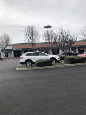 Empty parking lot