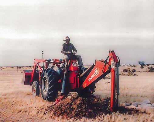 Johnny Suggs owned the first backhoe in Las Cruces and did all of the backhoe work for the City way back when