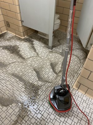 Deep scrub cleaning