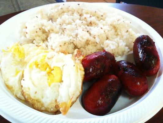 Longsilog breakfast