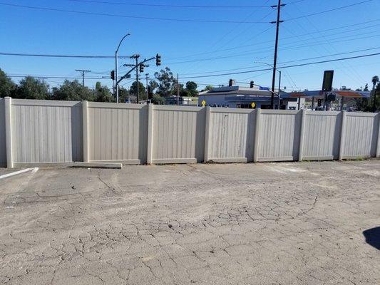 Repaired Section of Damaged Fence\Home Repair Sevices Fairbanks Ranch