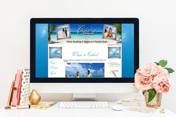 Cariwed custom website design by Trendy by Design