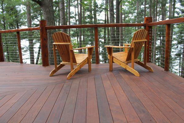 Ipe Decking -maintenance free, exceptional wearing wood decking.  Stunning!