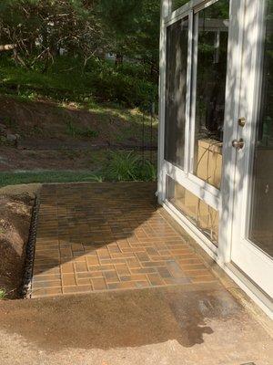 Paver walkway