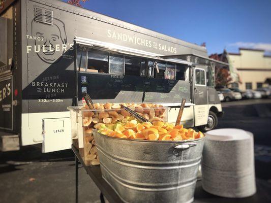 Food truck breakfast catering