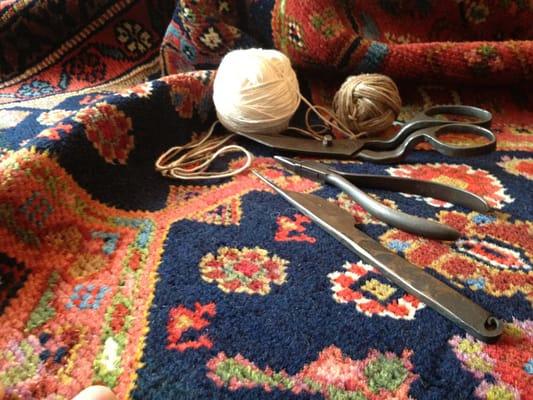 We repair and restore Persian and Oriental rugs.