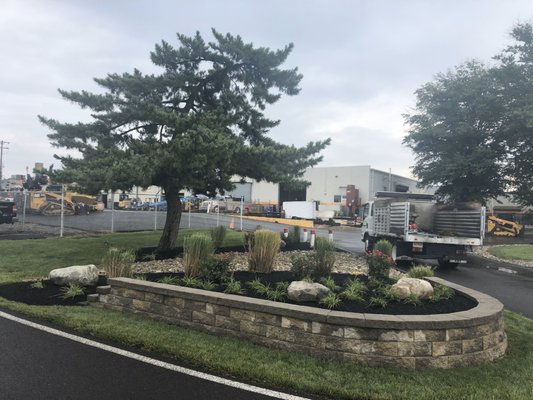 Display area for heavy equipment at local dealer