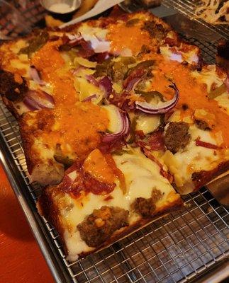 Shut Up And Eat It Detroit style pizza