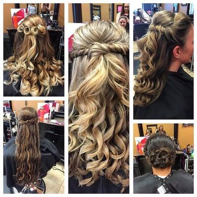 Prom season is here! Book your appointment! hair by Lindsey