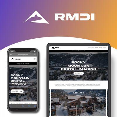 Brand development & website creation for RMDI, a real-estate drone imaging business in Colorado.