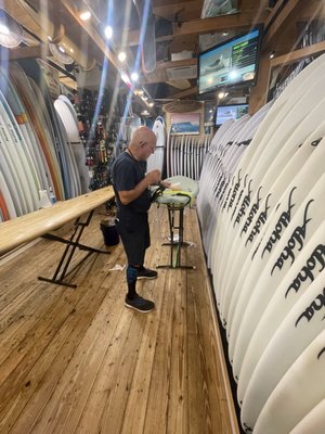 Super friendly and knowledgeable staff; putting my board together for me