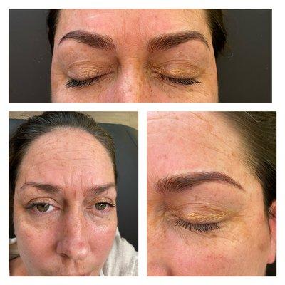 Microblading and Shading using Phi pigments.