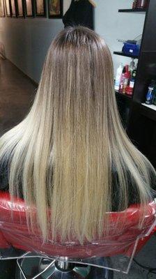 This Balayage, was created in only one session.