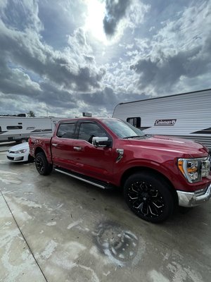 a beautiful truck cleaned with our gold package!