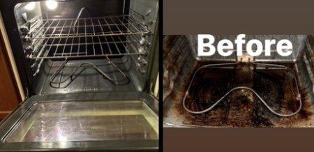 Oven before and after we done !