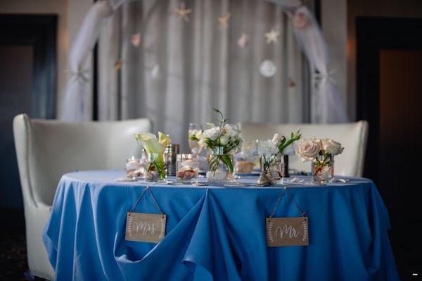 Our sweetheart table