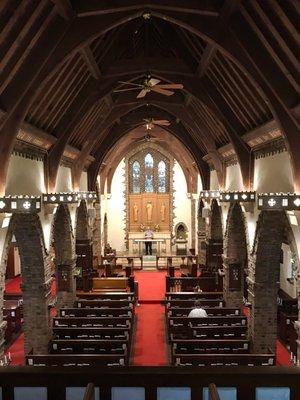 Beautiful place to worship as viewed from the balcony.