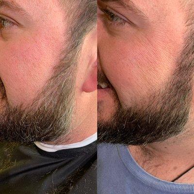 Beard coloring