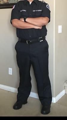 EMT uniform...quoted 1 1/2-2 weeks and only took a week!