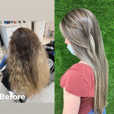 Before and after by lesihairstylist