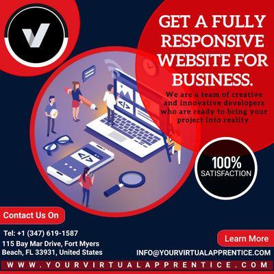 Your Virtual Apprentice LLC -Website development services banner.