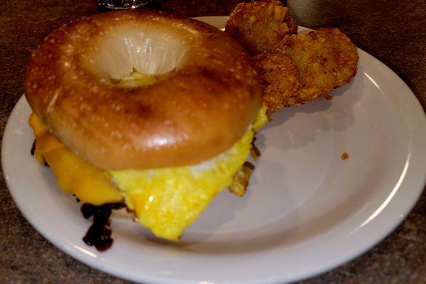 Philly Steak & Egg Bagel