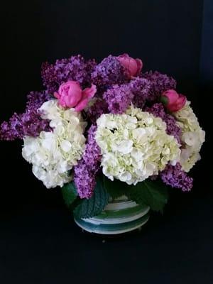 Hydrangea and lilac.